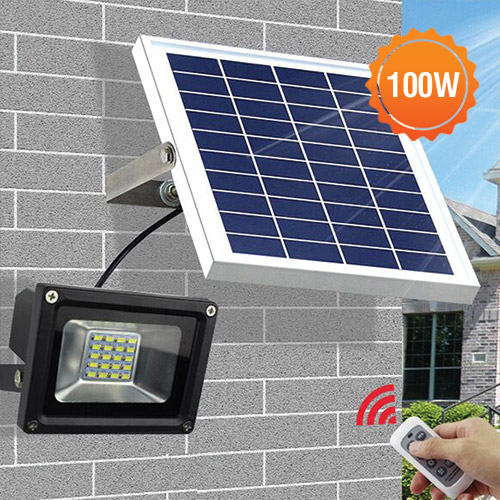 Đèn pha led năng lượng mặt trời NLP-100W 1 den pha led nlmt 100w