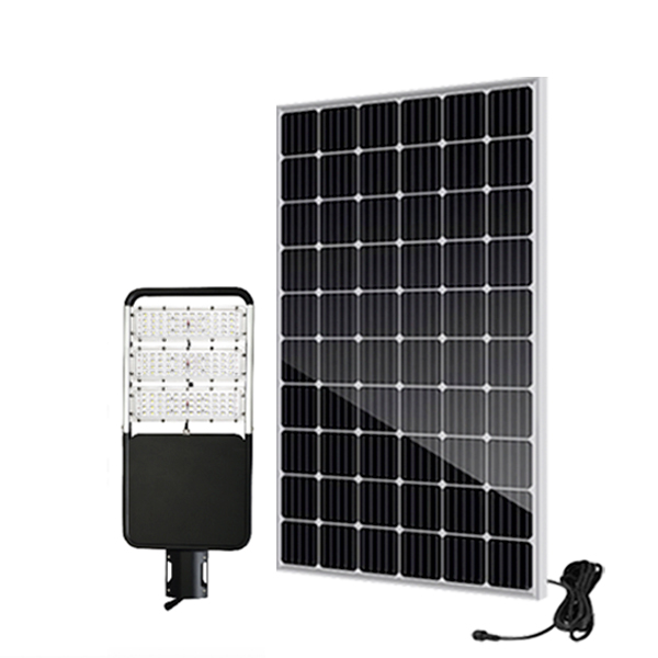 Đèn đường năng lượng mặt trời cao cấp 50W cho dự án 3 Den nang luong mat troi cao cap 50w du an 1